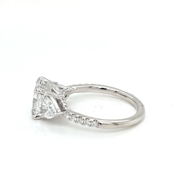 14kt WG 3.59ct TW Lab Grown Diamond 3 stone Engagement ring thumb image 2