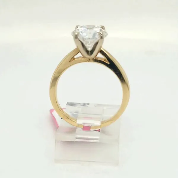 14kt YG 2.59ct Lab Grown Solitaire Engagement Ring Image 2 Carroll's Jewelers Doylestown, PA