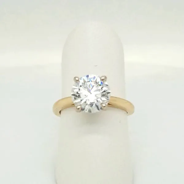 14kt YG 2.59ct Lab Grown Solitaire Engagement Ring Carroll's Jewelers Doylestown, PA