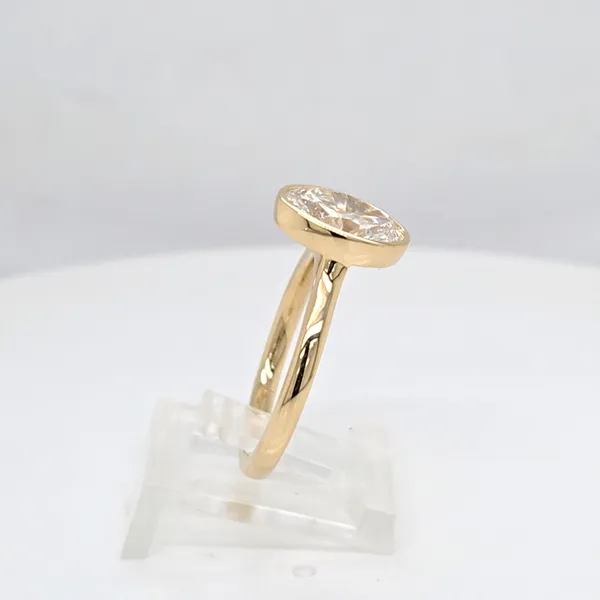 Solitaire Lab Grown 2.16 Oval Engagement Ring Image 2 Carroll's Jewelers Doylestown, PA