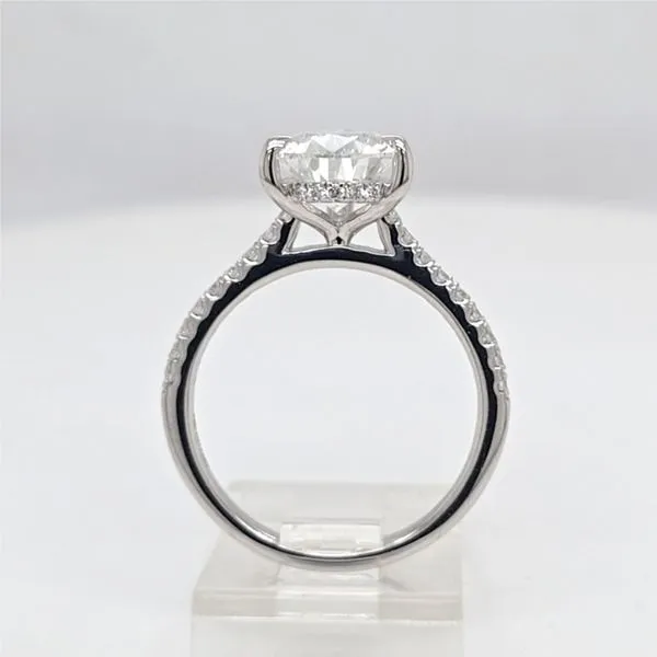 14kt WG LG 2.50ct Pear Shape Diamond Engagement Ring Image 3 Carroll's Jewelers Doylestown, PA