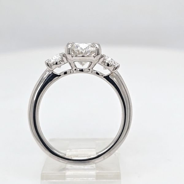 14kt WG 3.13TW LG Diamond 3 Stone ring Image 3 Carroll's Jewelers Doylestown, PA