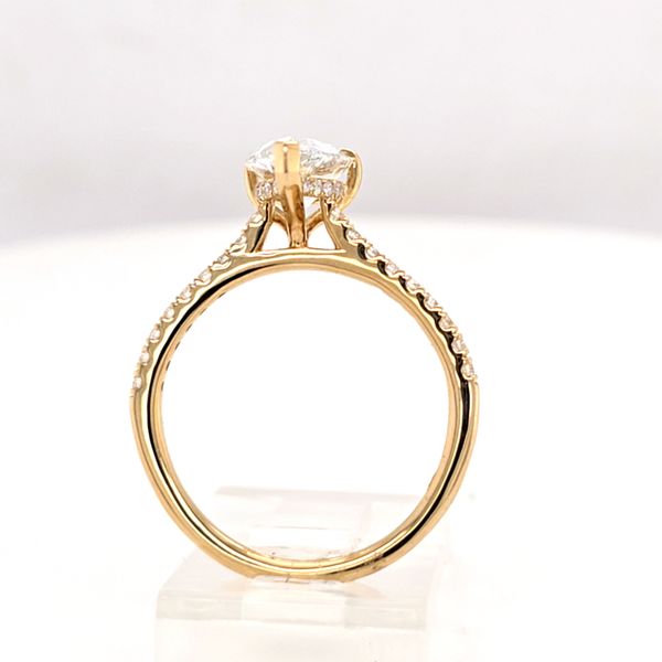 YG 1.88 carat LG Pear Shape Diamond Engagement ring Image 3 Carroll's Jewelers Doylestown, PA