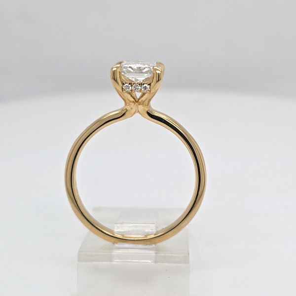 Radiant Solitaire Hidden Halo Engagement Ring Image 2 Carroll's Jewelers Doylestown, PA