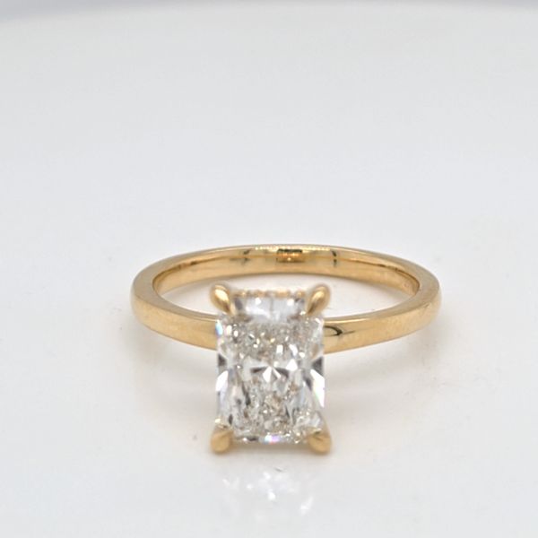 Radiant Solitaire Hidden Halo Engagement Ring Carroll's Jewelers Doylestown, PA