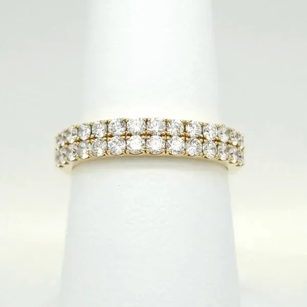 Yellow Gold Diamond Double Row band .80ct TW Carroll's Jewelers Doylestown, PA