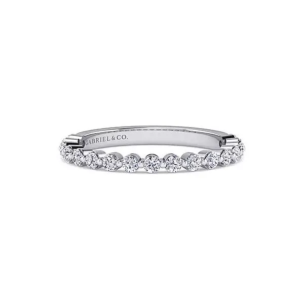14kt WG .50ct TW Diamond Band thumb image 1