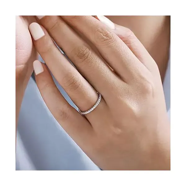 14kt WG .25ct TW Diamond Band thumb image 3