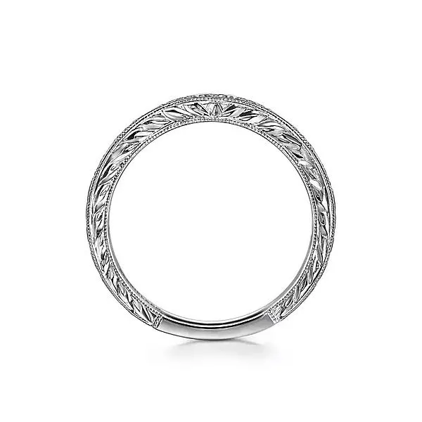 Vintage Inspired Countour Diamond Band thumb image 2