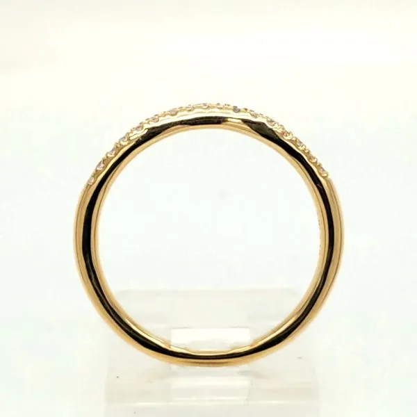 14kt YG .12ct TW curved wedding band Image 2 Carroll's Jewelers Doylestown, PA
