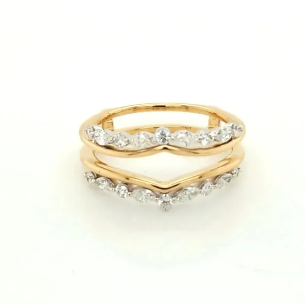 14kt 2 Tone .54ct TW Diamond Insert Band Carroll's Jewelers Doylestown, PA
