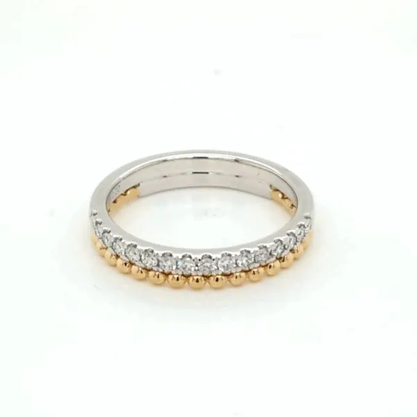 14kt 2 Tone Diamond Band .21ct TW Carroll's Jewelers Doylestown, PA