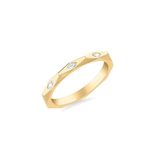 YG Geometric Diamond Eternity Band thumb image 1
