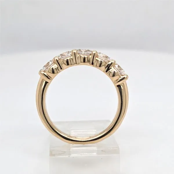 14kt YG 5 Stone Diamond Wedding/Anniversary Band thumb image 2