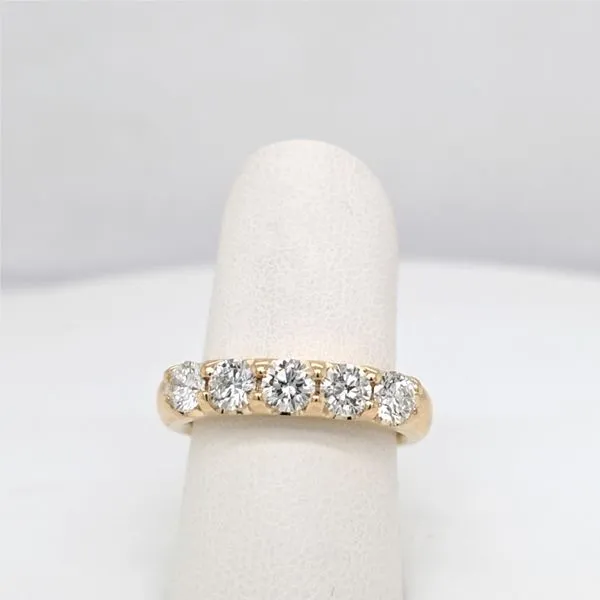 YG Lab Grown 5 stone Diamond Band Image 2 Carroll's Jewelers Doylestown, PA