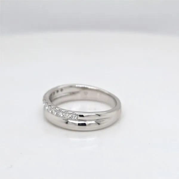 14kt WG diamond cigar band