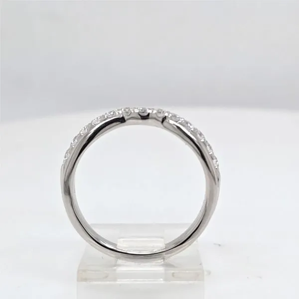 14kt WG diamond cigar band