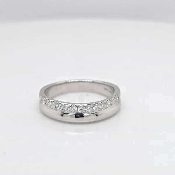 14kt WG diamond cigar band