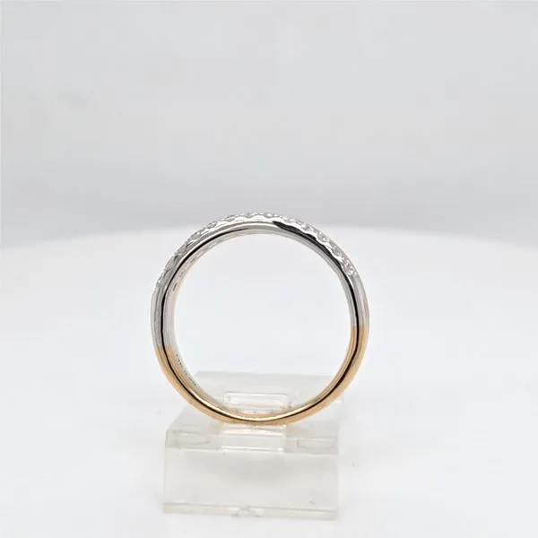 14kt 2 tone diamond cigar band Image 2 Carroll's Jewelers Doylestown, PA