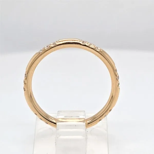 14kt YG Diamond Stacking Wedding Band Image 2 Carroll's Jewelers Doylestown, PA