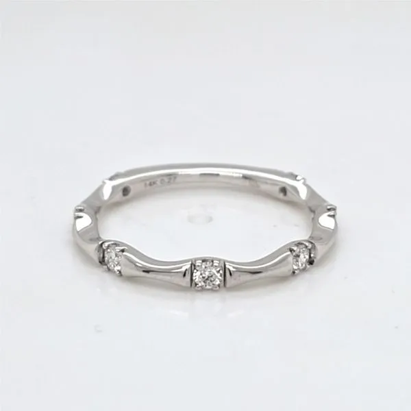 14kt WG Diamond Stacable Band