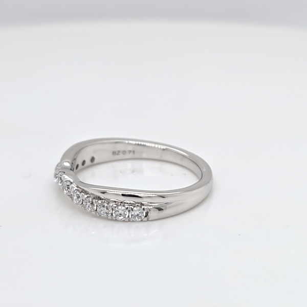 14kt WG .36ct TW Contour Diamond Band Image 3 Carroll's Jewelers Doylestown, PA