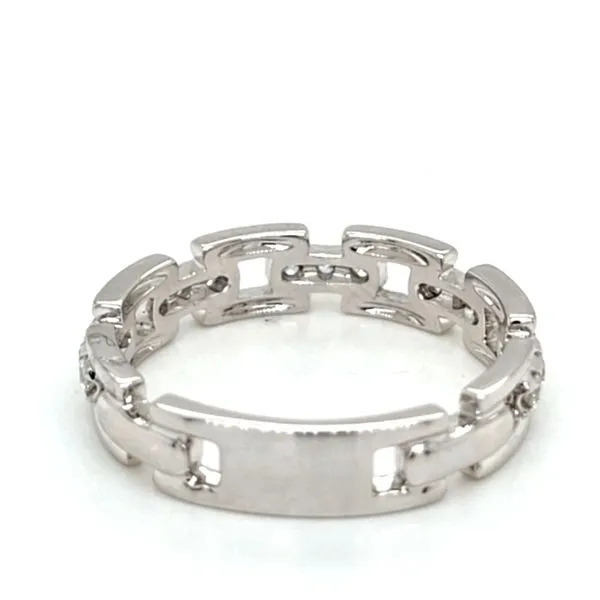 14kt WG Diamond LInk ring