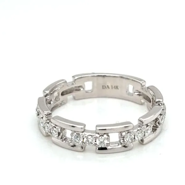 14kt WG Diamond LInk ring