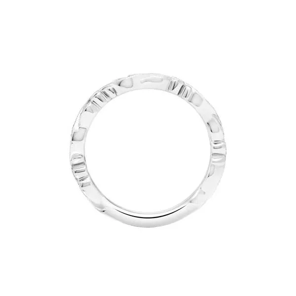 14kt WG Diamond Floral Wedding/Anniversary band