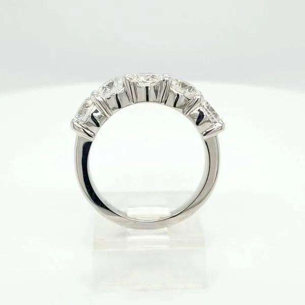 14kt WG 1.75ct TW Lab Grown Diamond 5 Stone Band