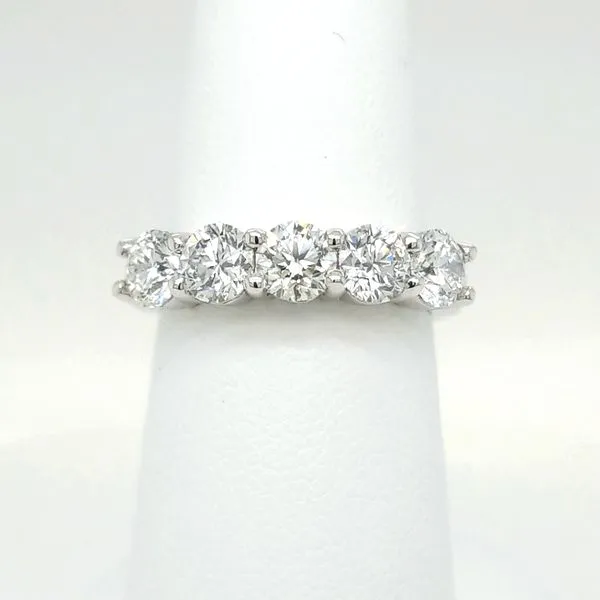14kt WG 1.75ct TW Lab Grown Diamond 5 Stone Band