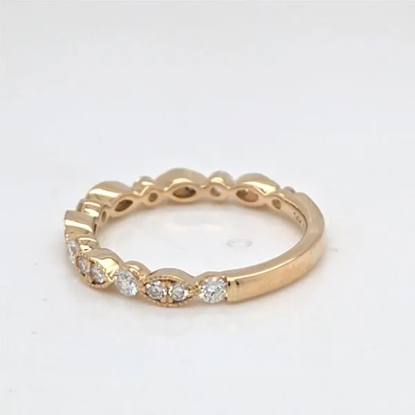 14kt YG Diamond Stackable Band