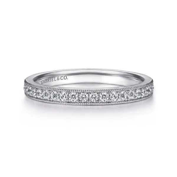 Gabriel 14kt WG Diamond Band