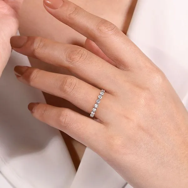 Gabriel 14kt WG Diamond Band