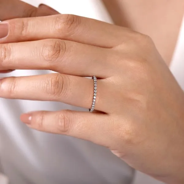 Gabriel 14kt WG Diamond Band