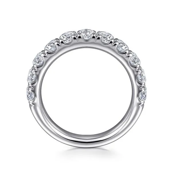 Gabriel 14kt wG French Pave Diamond BAnd