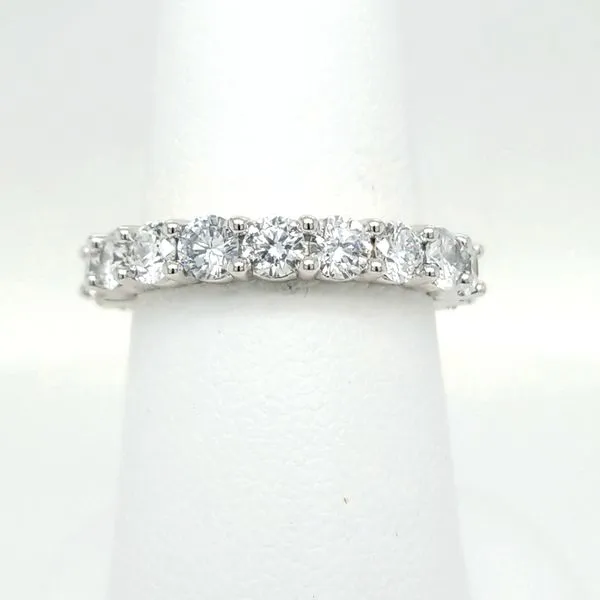 14kt WG 3ct TW Lab Grown Diamond Eternity band Image 2 Carroll's Jewelers Doylestown, PA