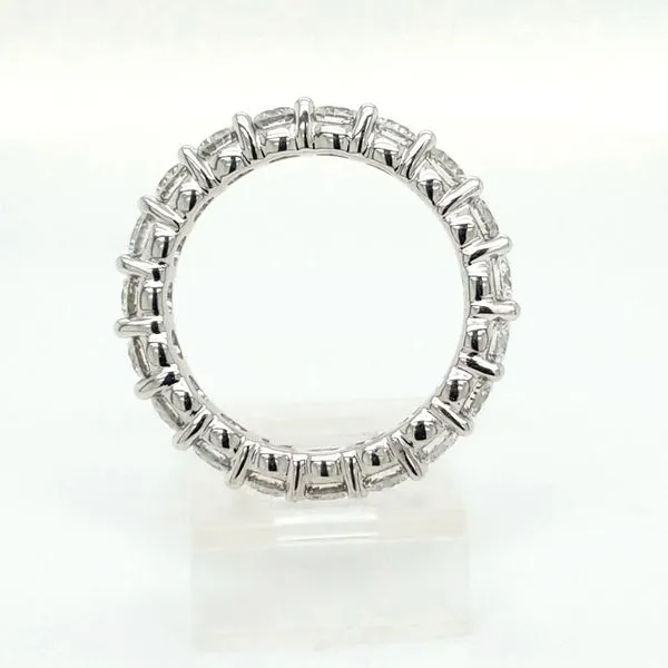 14kt WG 3ct TW Lab Grown Diamond Eternity band Image 3 Carroll's Jewelers Doylestown, PA