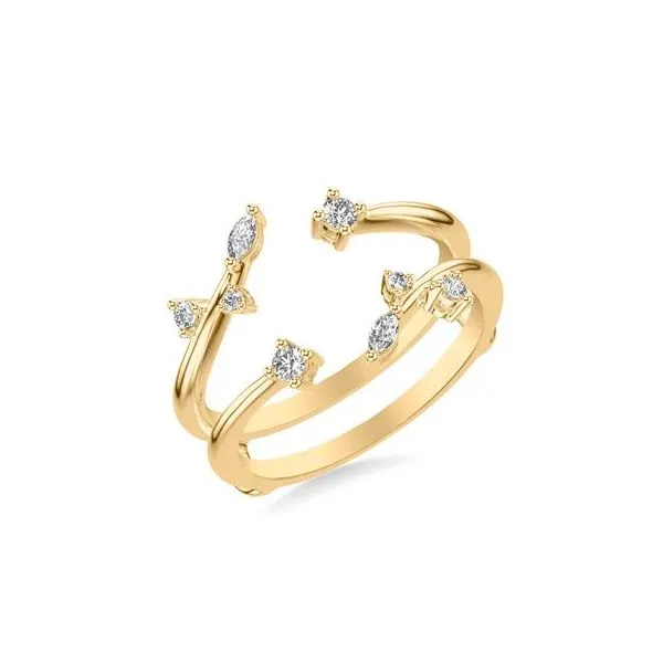 14kt YG Diamond Insert Band Carroll's Jewelers Doylestown, PA