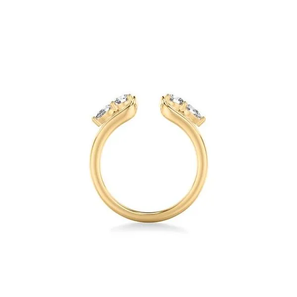 14kt YG Diamond Open Enhancer Band Image 2 Carroll's Jewelers Doylestown, PA