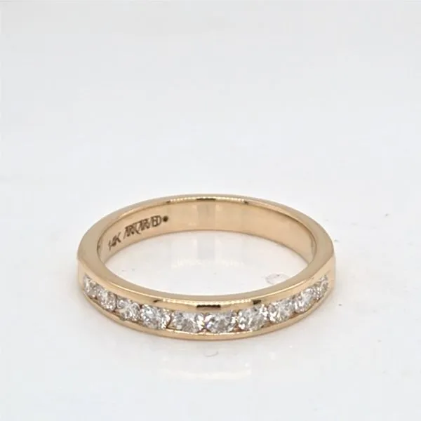 14kt YG .33TW Diamond Channel Band Carroll's Jewelers Doylestown, PA