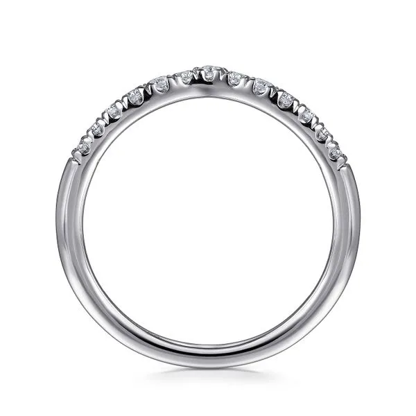 Gabriel Curved French Pave Diamond Band Image 2 Carroll's Jewelers Doylestown, PA