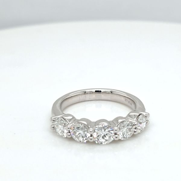 14kt WG 2ct TW lab grown Diamond bands Carroll's Jewelers Doylestown, PA