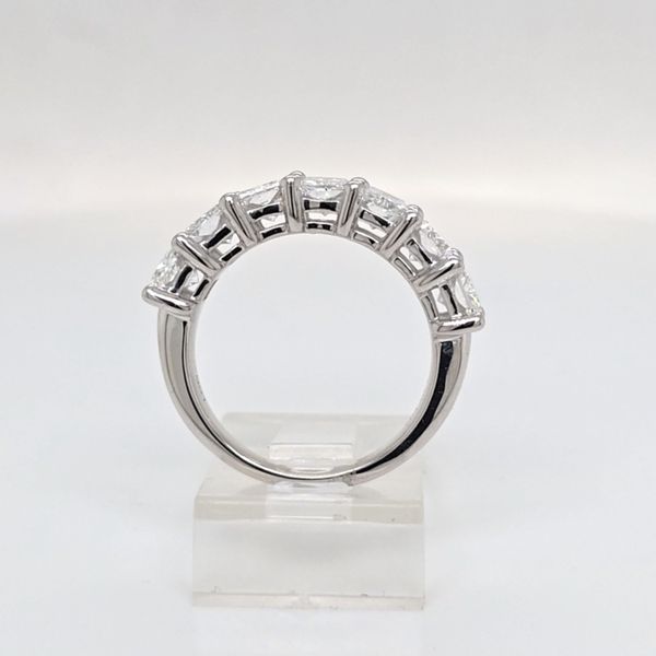 14kt WG LG 3.50ct Radiant Cut Diamond Band Image 3 Carroll's Jewelers Doylestown, PA