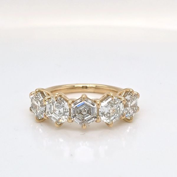 14kt YG 5ct LG Diamond Band Carroll's Jewelers Doylestown, PA
