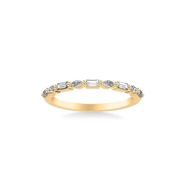 14kt YG Diamond Band Image 2 Carroll's Jewelers Doylestown, PA