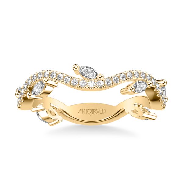 14kt YG Diamond Floral Ring Carroll's Jewelers Doylestown, PA