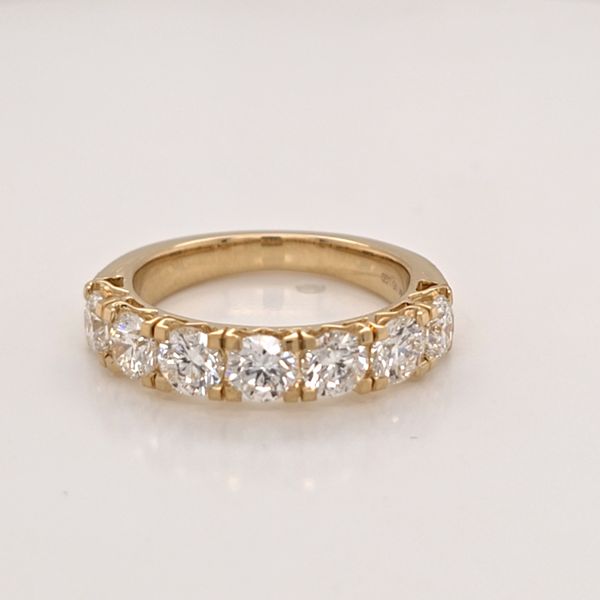 YG 2.17ct TW LG Diamond seven stone band Carroll's Jewelers Doylestown, PA