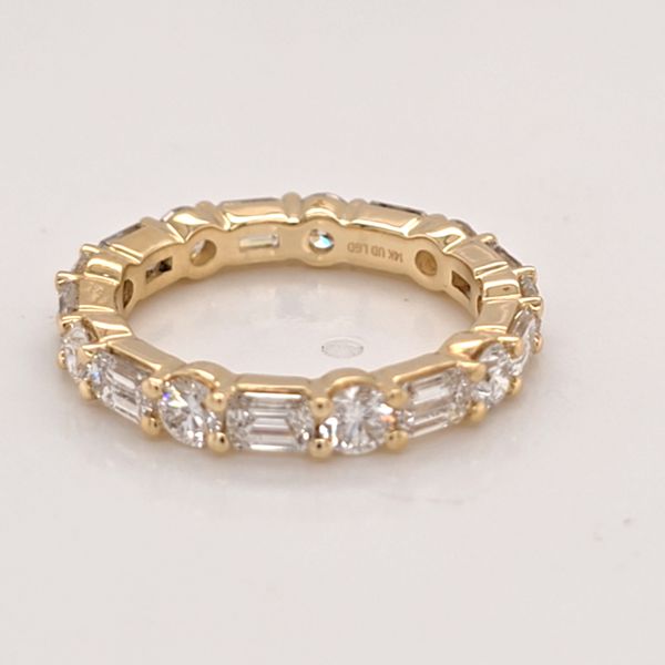 Round and Emerald Cut Eternity Band Carroll's Jewelers Doylestown, PA
