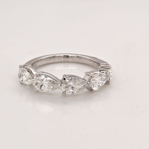 LG 5 Stone Pear Diamond Band Carroll's Jewelers Doylestown, PA